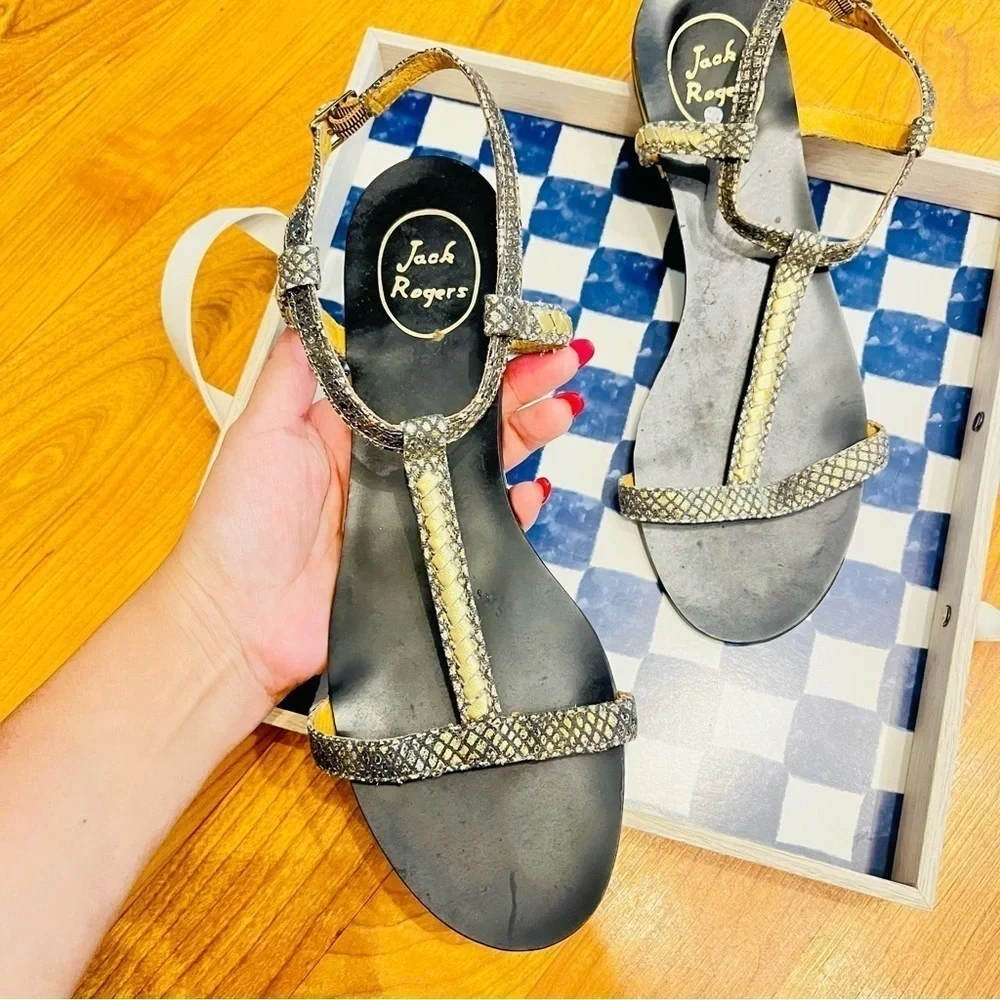Jack Rogers Cheney Sandal summer 2025 metallic